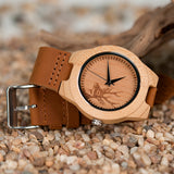 wooden bamboo watch